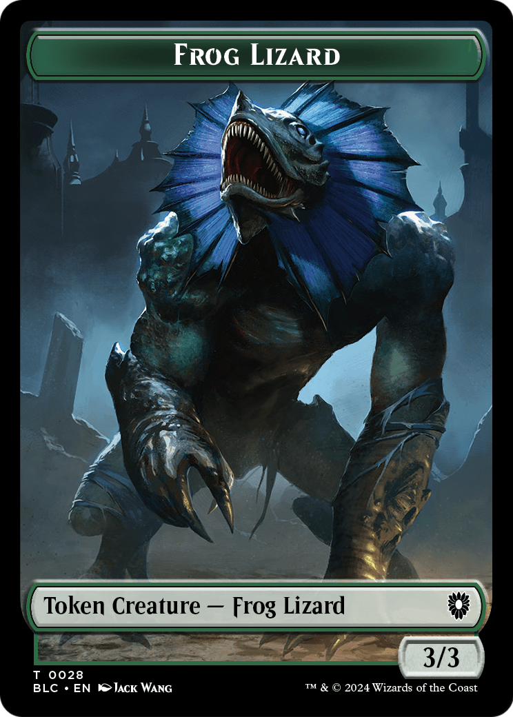 Frog Lizard  [Bloomburrow Commander Tokens] Foil