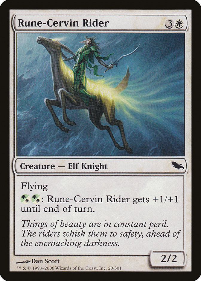 Rune-Cervin Rider [Shadowmoor] Foil