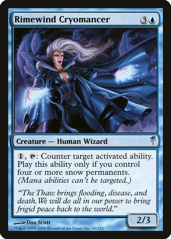 Rimewind Cryomancer [Coldsnap] Foil