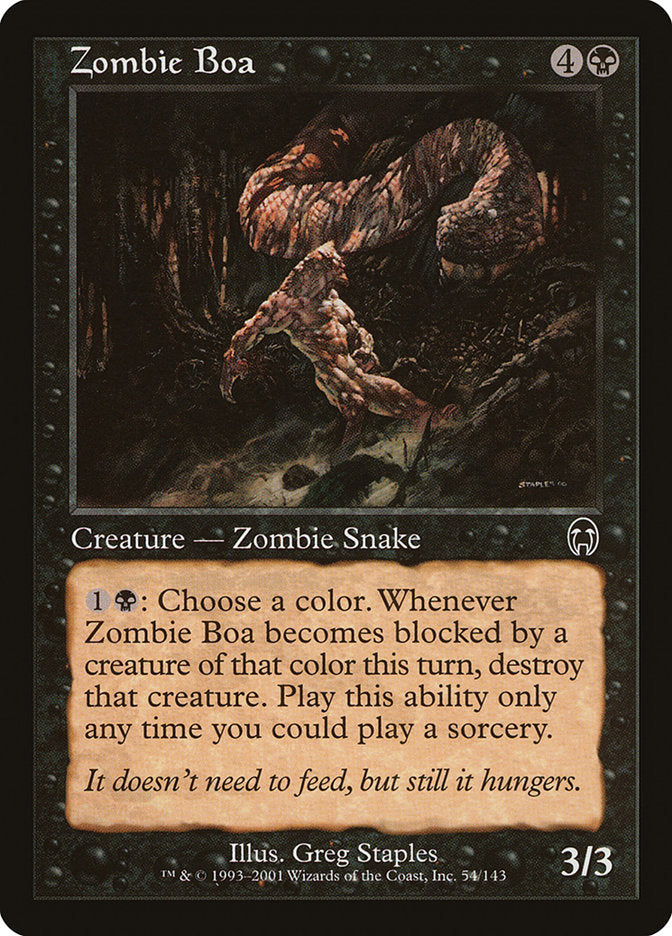 Zombie Boa [Apocalypse] Foil