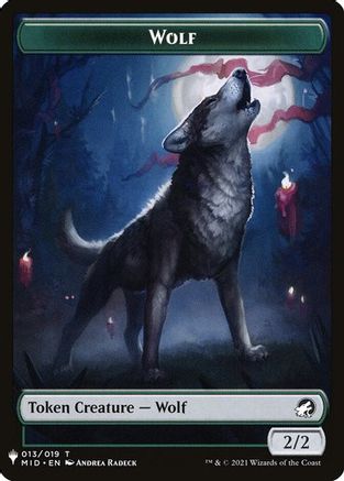 Wolf // Vampire Double-Sided Token  [The List Reprints]