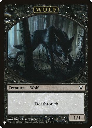Wolf // Cat Double-Sided Token  [The List Reprints]