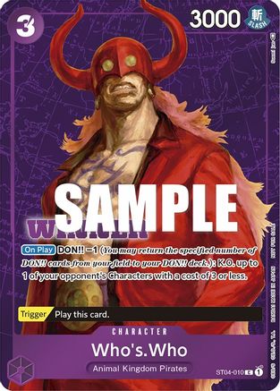 Who's.Who (Tournament Pack Vol. 3) [Winner] (ST04-010) - [One Piece Promotion Cards] Foil