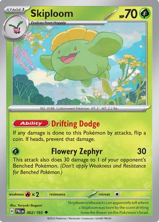 Skiploom (002/193) [Scarlet & Violet: Paldea Evolved] Reverse Holofoil