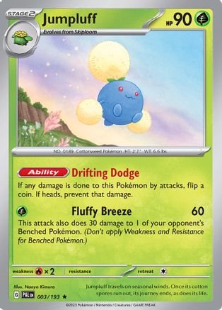 Jumpluff (003/193) [Scarlet & Violet: Paldea Evolved] Reverse Holofoil