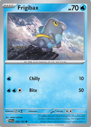 Frigibax (058/193) [Scarlet & Violet: Paldea Evolved] Reverse Holofoil