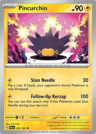 Pincurchin (073/193) [Scarlet & Violet: Paldea Evolved] Reverse Holofoil
