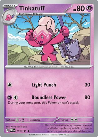 Tinkatuff (103/193) [Scarlet & Violet: Paldea Evolved] Reverse Holofoil