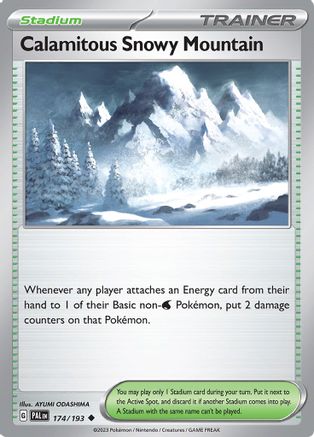 Calamitous Snowy Mountain (174/193) [Scarlet & Violet: Paldea Evolved] Reverse Holofoil