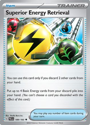 Superior Energy Retrieval (189/193) [Scarlet & Violet: Paldea Evolved] Reverse Holofoil