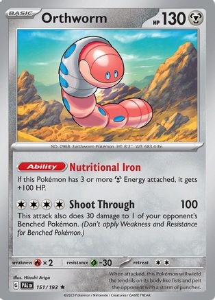 Orthworm (151/193) [Scarlet & Violet: Paldea Evolved] Reverse Holofoil