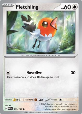 Fletchling (163/193) [Scarlet & Violet: Paldea Evolved] Reverse Holofoil