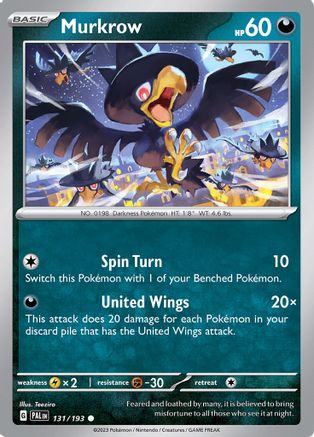 Murkrow (131/193) [Scarlet & Violet: Paldea Evolved] Reverse Holofoil