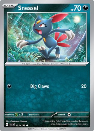 Sneasel (133/193) [Scarlet & Violet: Paldea Evolved] Reverse Holofoil