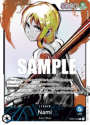 Nami (040) (Alternate Art) (OP03-040) - [Pillars of Strength] Foil