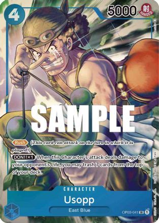 Usopp (Alternate Art) (OP03-041) - [Pillars of Strength] Foil