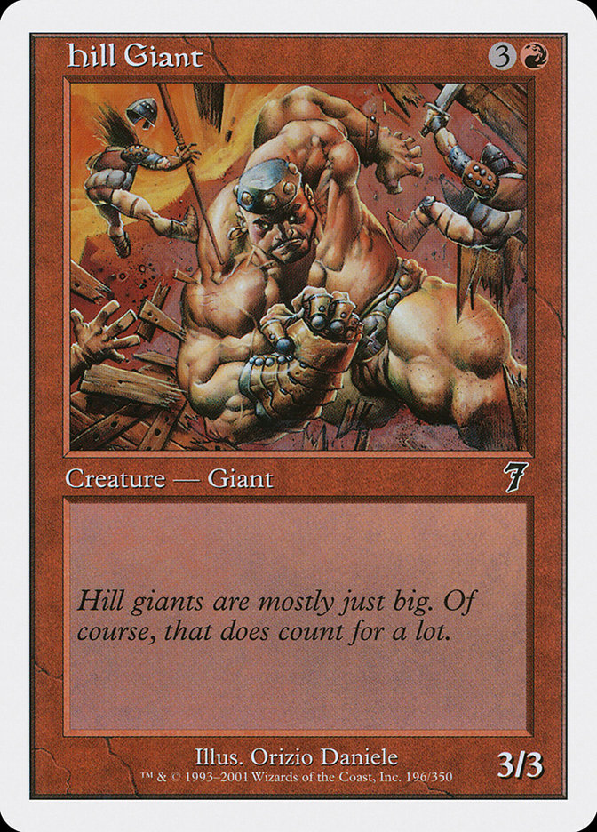 Hill Giant [Seventh Edition] Foil