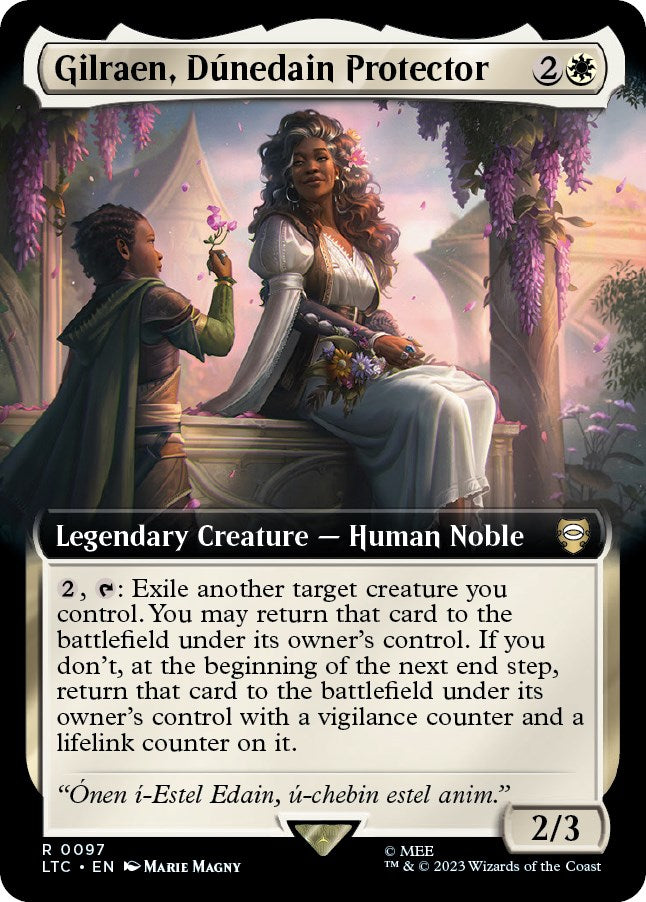 Gilraen, Dunedain Protector (Extended Art) [The Lord of the Rings: Tales of Middle-Earth Commander] Foil
