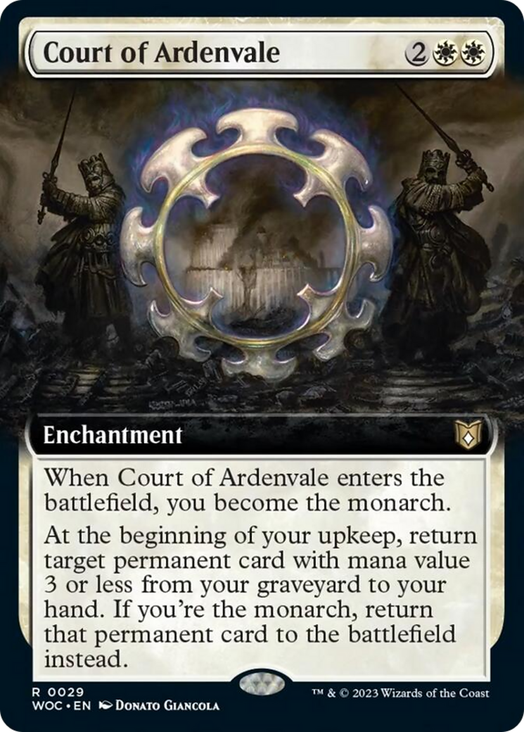 Court of Ardenvale (Extended Art) [Wilds of Eldraine Commander] Foil
