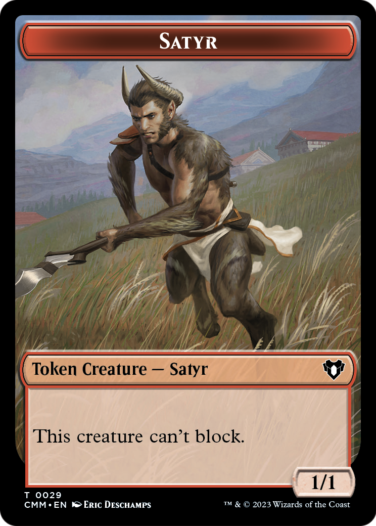Satyr  [Commander Masters Tokens] Foil