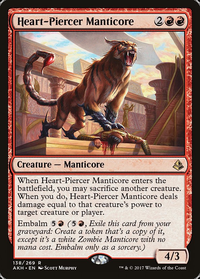 Heart-Piercer Manticore [Amonkhet] Foil