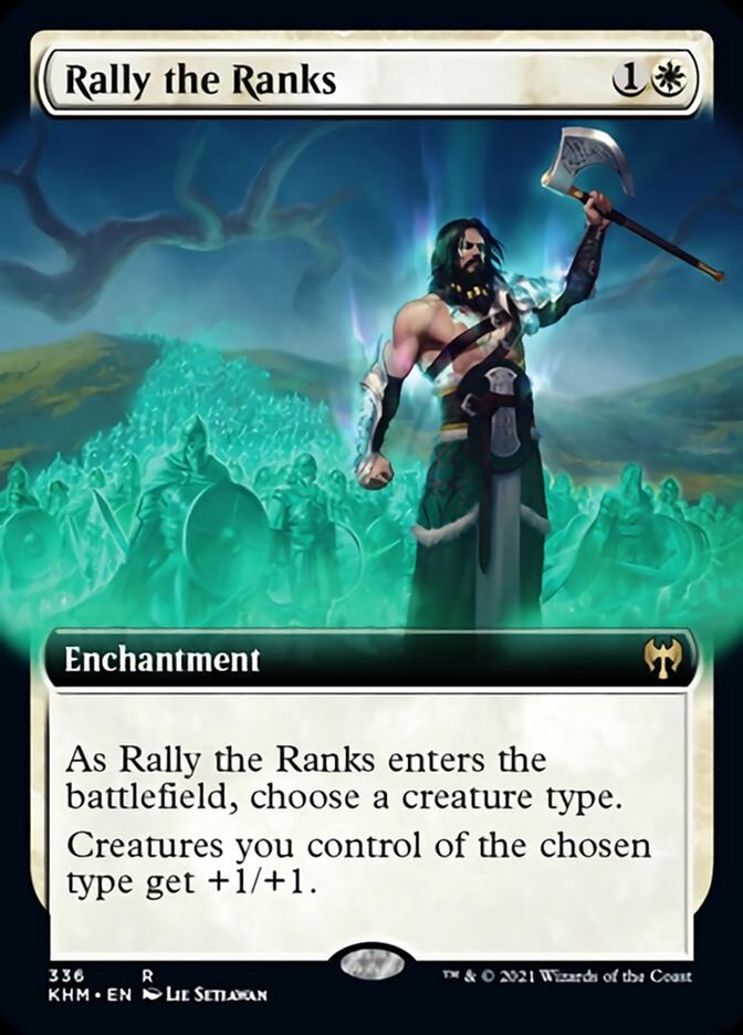 Rally the Ranks (Extended Art) [Kaldheim] Foil