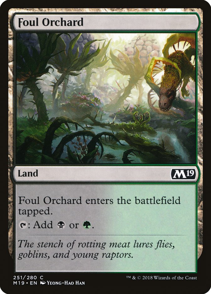 Foul Orchard [Core Set 2019] Foil