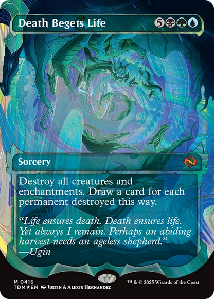 Death Begets Life (Showcase Halo Foil) (Japanese) [Tarkir: Dragonstorm] Foil