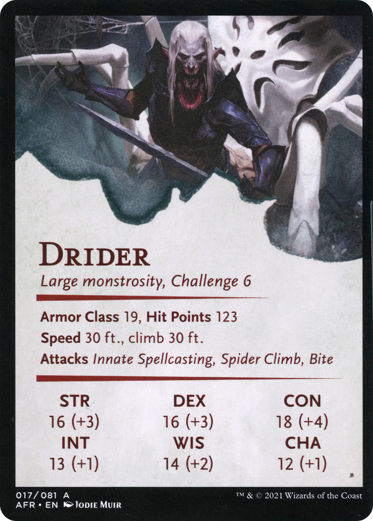 Drider // Drider  [Adventures in the Forgotten Realms Art Series] (Borderless)
