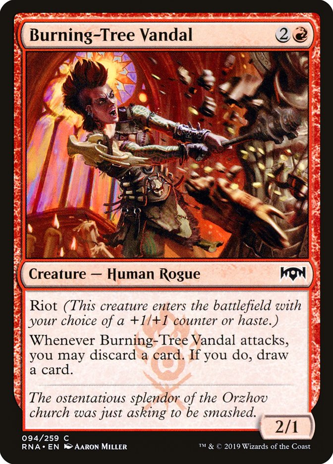 Burning-Tree Vandal [Ravnica Allegiance] Foil
