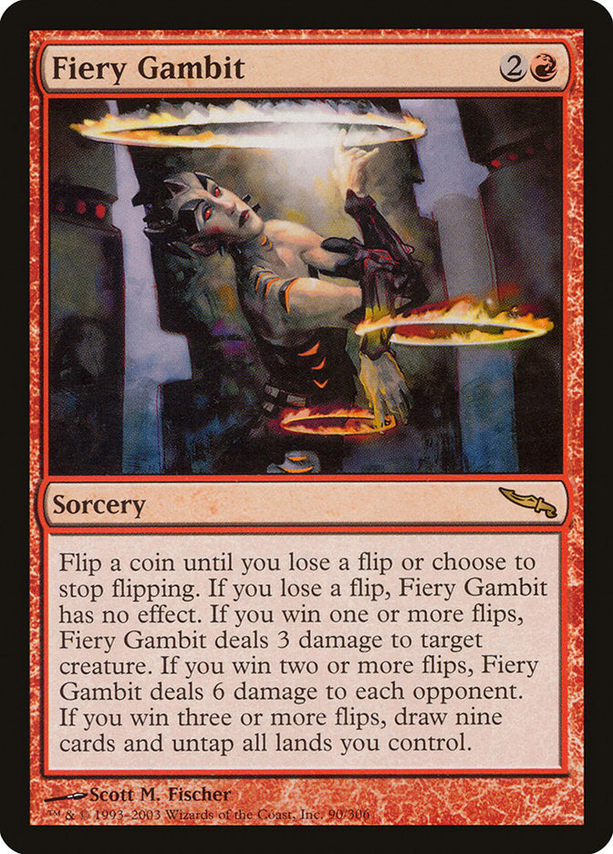 Fiery Gambit [Mirrodin] Foil