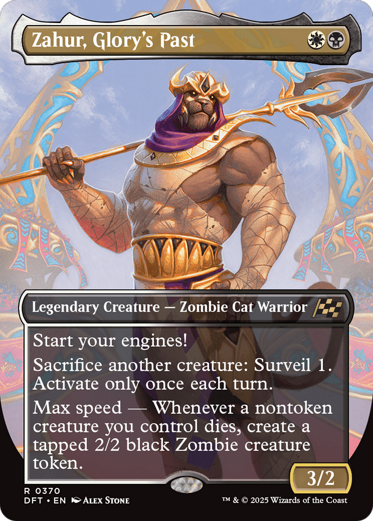 Zahur, Glory's Past (Borderless) [Aetherdrift] Foil