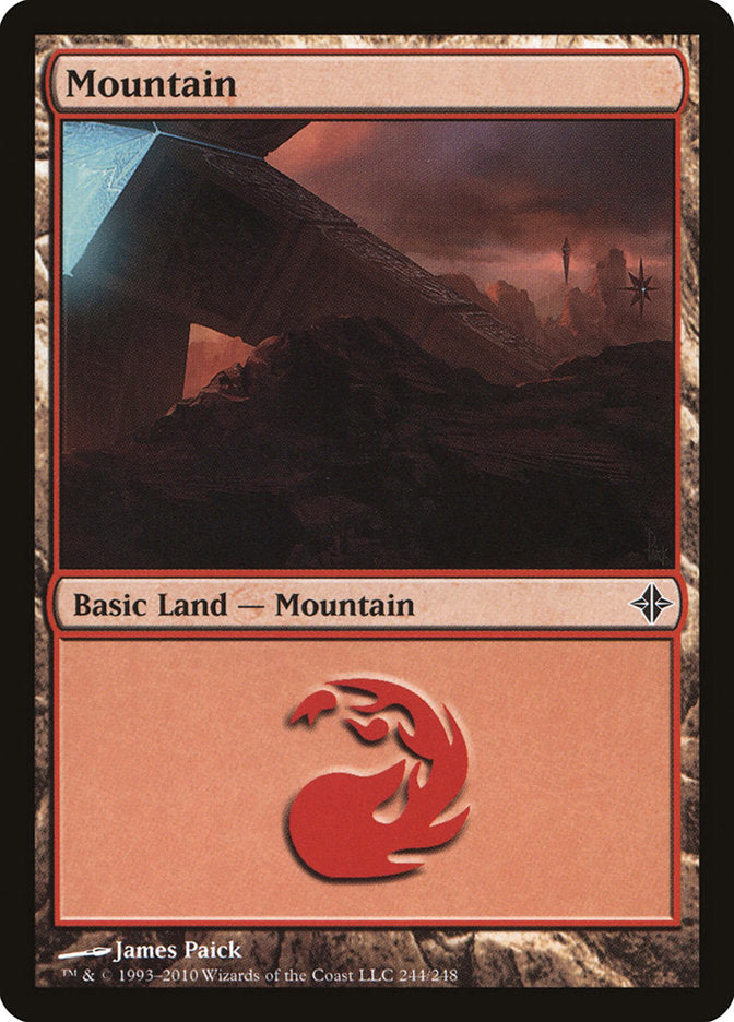 Mountain (244) [Rise of the Eldrazi] Foil