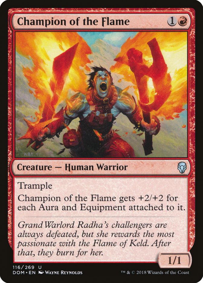 Champion of the Flame [Dominaria] Foil