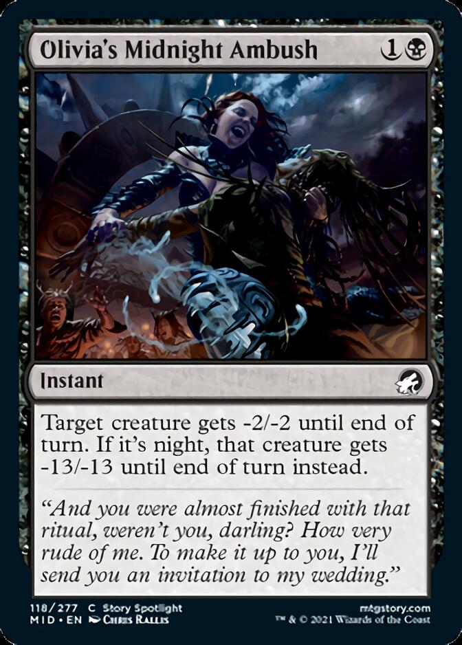 Olivia's Midnight Ambush [Innistrad: Midnight Hunt] Foil