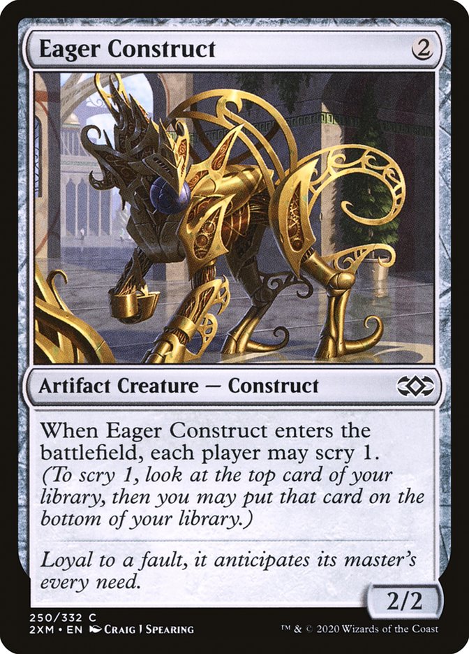 Eager Construct [Double Masters] Foil