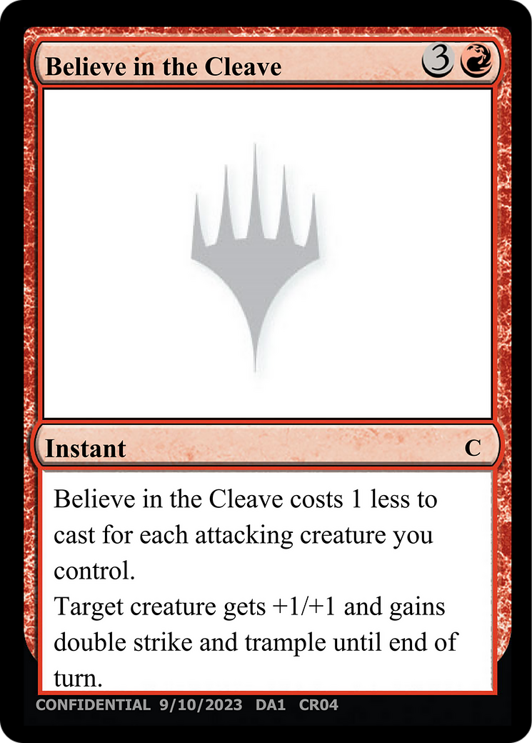 Believe in the Cleave  [Unknown Event]