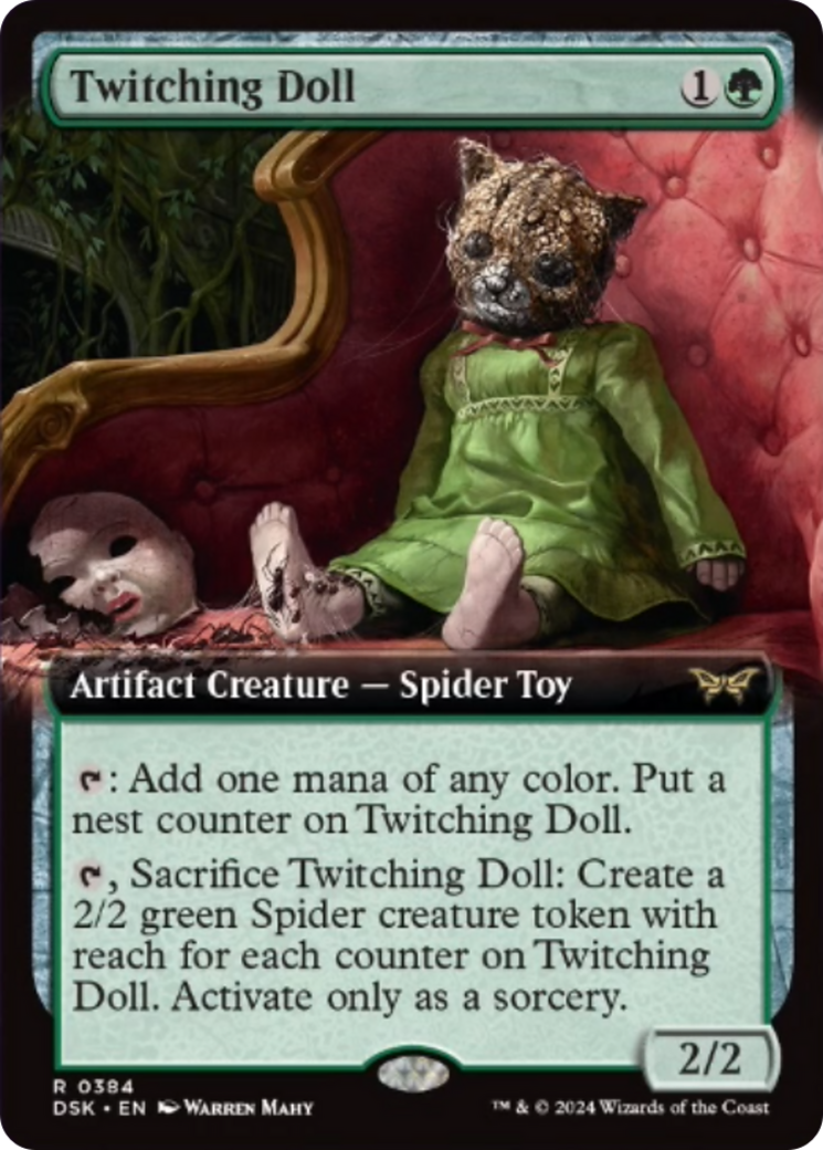 Twitching Doll (Extended Art) [Duskmourn: House of Horror] Foil
