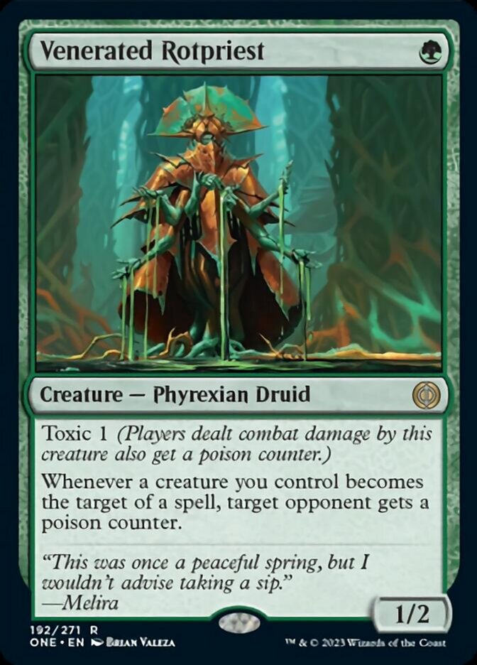Venerated Rotpriest [Phyrexia: All Will Be One] Foil