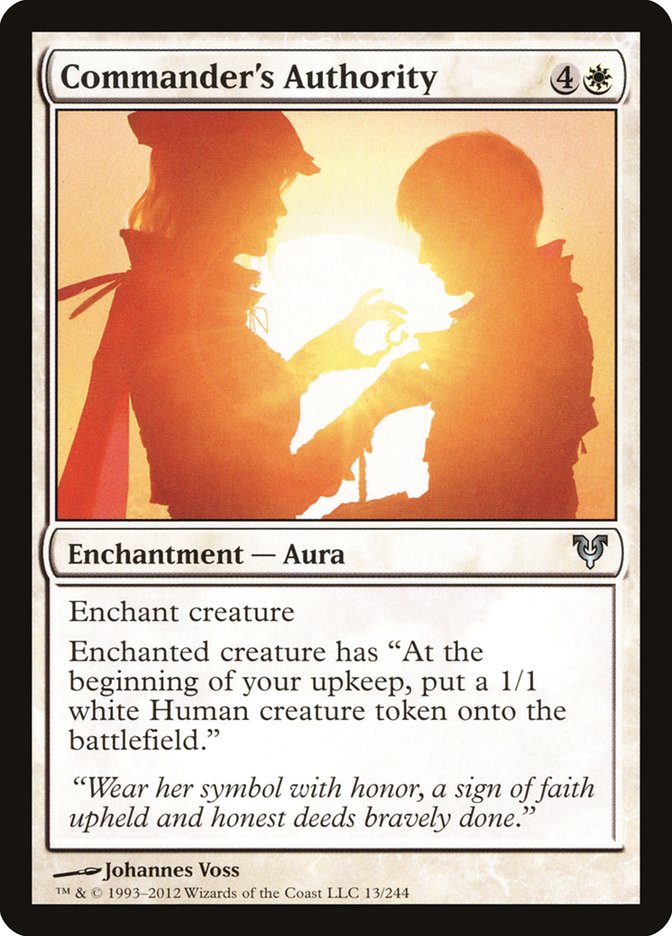 Commander's Authority [Avacyn Restored] Foil