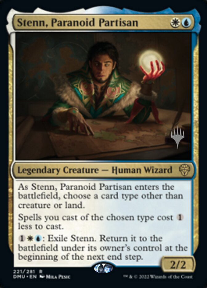 Stenn, Paranoid Partisan (Promo Pack) [Dominaria United Promos] Foil