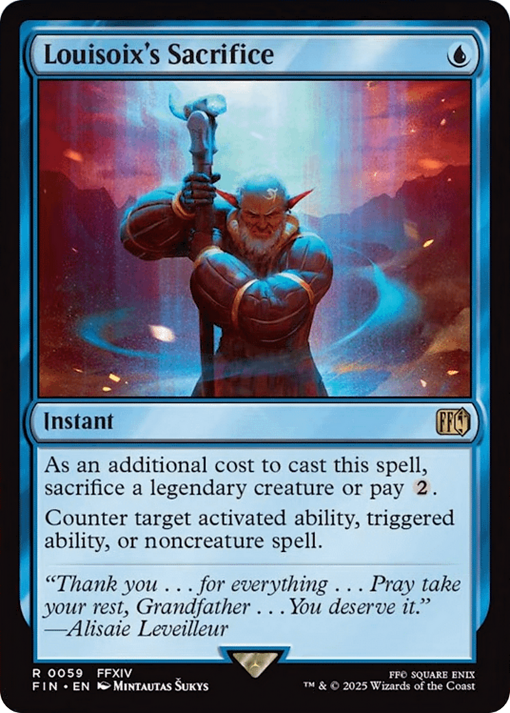 Louisoix's Sacrifice [FINAL FANTASY] Foil