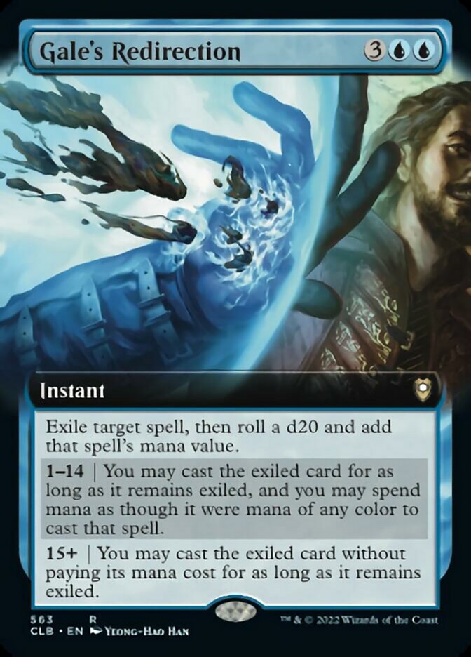 Gale's Redirection (Extended Art) [Commander Legends: Battle for Baldur's Gate] Foil