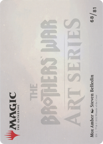 Mox Amber // Mox Amber  [The Brothers' War Art Series] (Borderless) Foil
