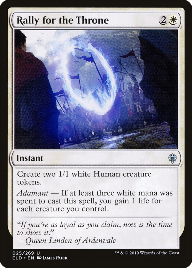 Rally for the Throne [Throne of Eldraine] Foil