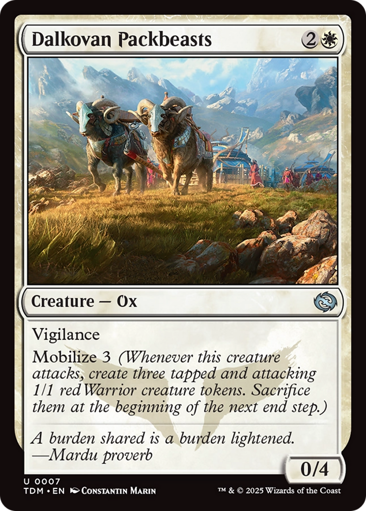 Dalkovan Packbeasts [Tarkir: Dragonstorm]