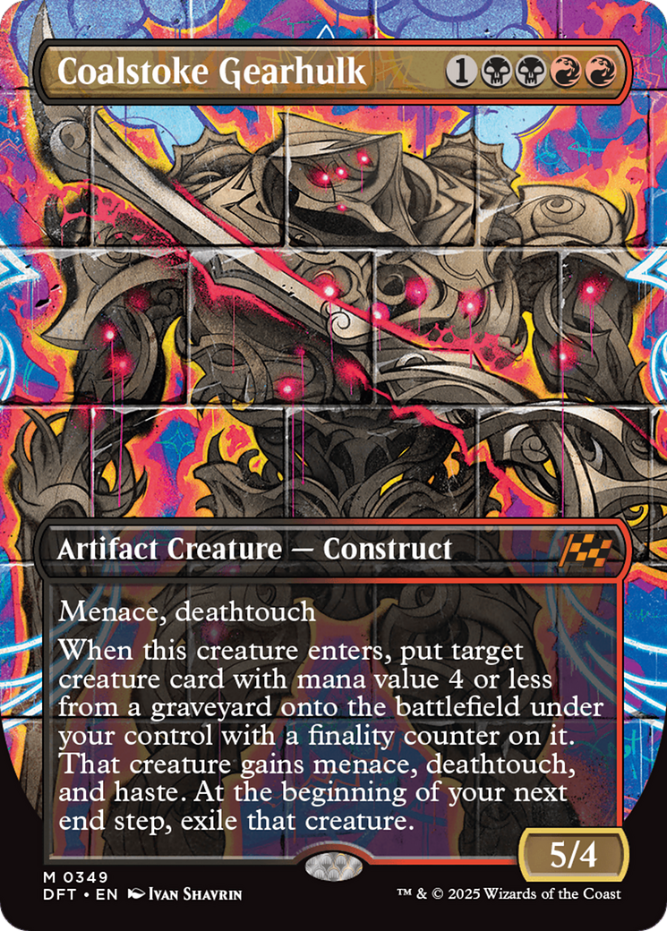 Coalstoke Gearhulk (Borderless) [Aetherdrift] Foil