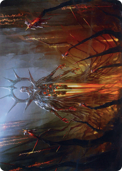 Solphim, Mayhem Dominus // Solphim, Mayhem Dominus  [Phyrexia: All Will Be One Art Series] (Borderless) Foil