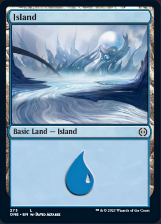Island (273) [Phyrexia: All Will Be One] Foil