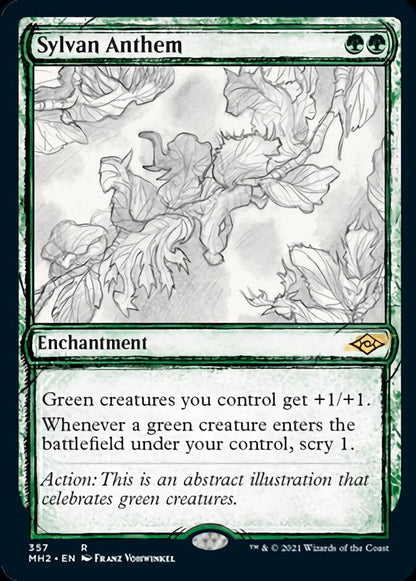 Sylvan Anthem (Sketch) [Modern Horizons 2] Foil